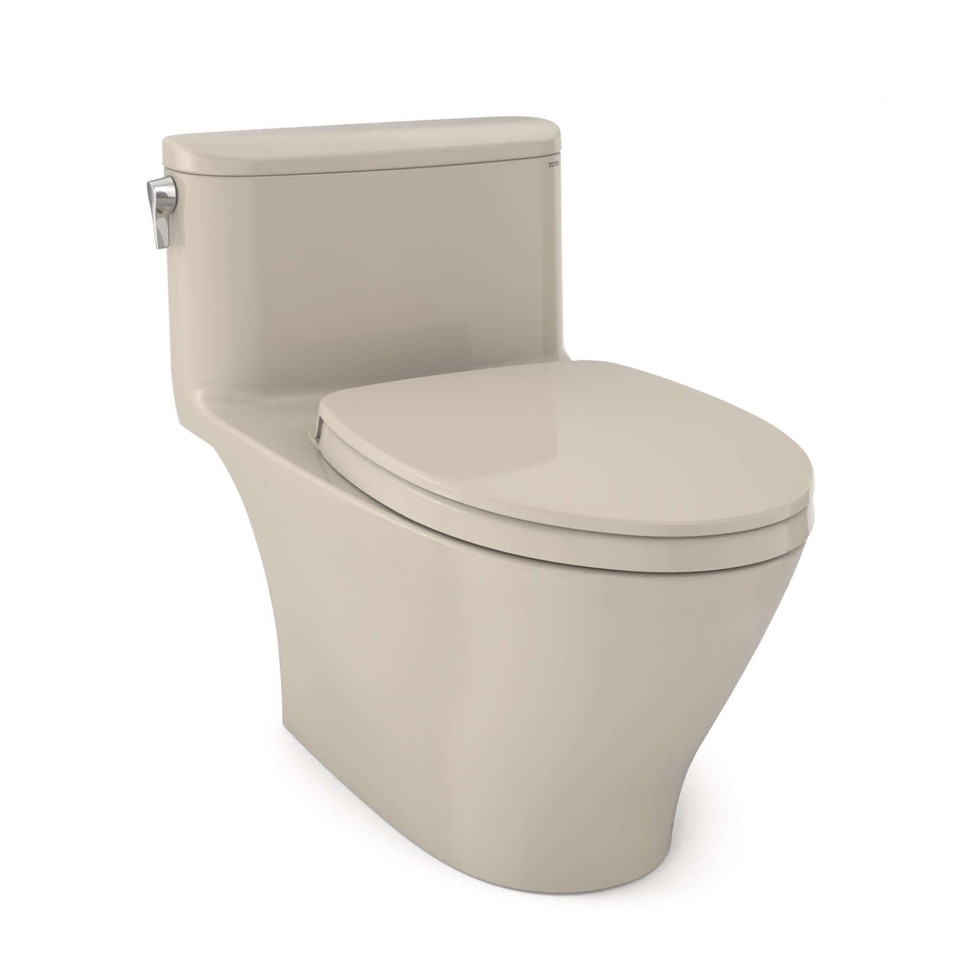 TOTO Nexus 1G One-Piece 1.0 GPF Universal Height Toilet with SS124 SoftClose Seat, WASHLET+ Ready MS642124CUFG