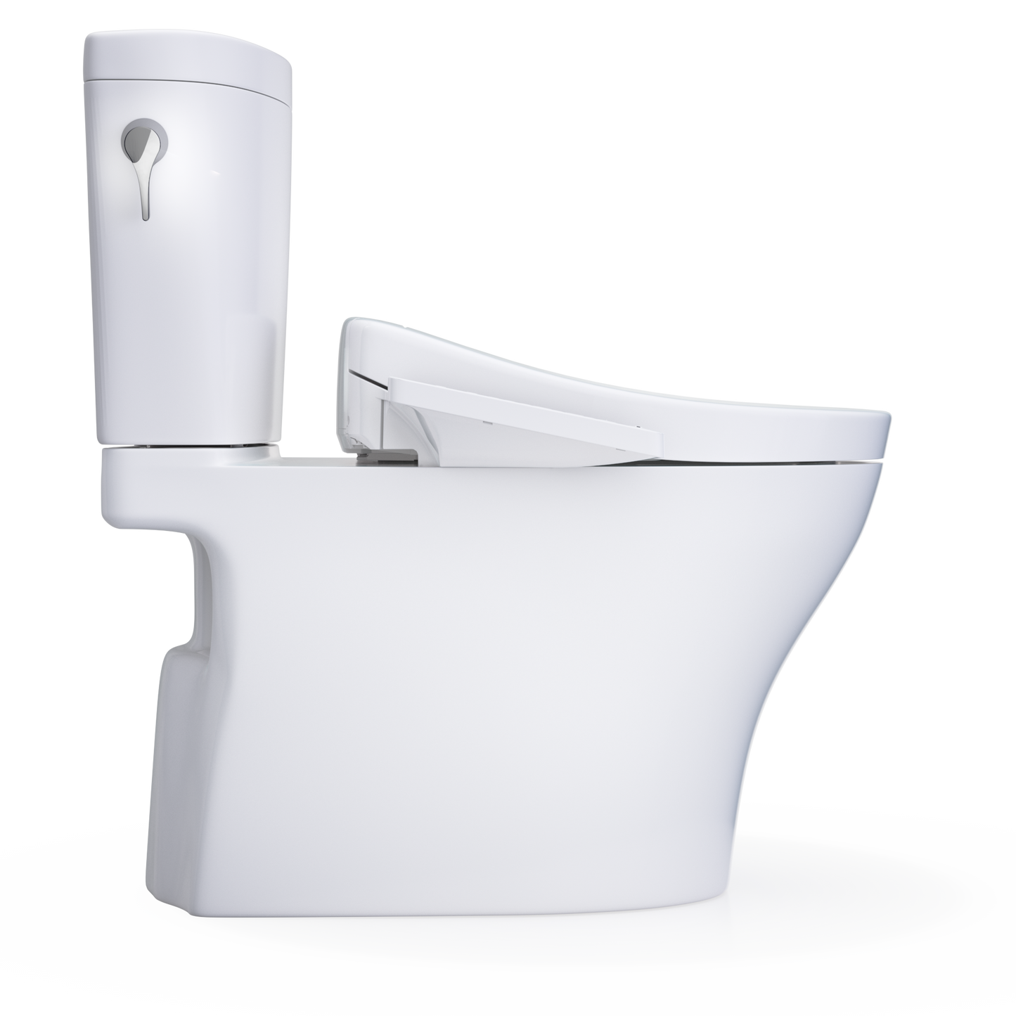 TOTO Aquia WASHLET+ S2 Two-Piece Dual Flush 1.28|0.9 GPF Universal Height Toilet with CEFIONTECT MW4483346CEMFGN#01