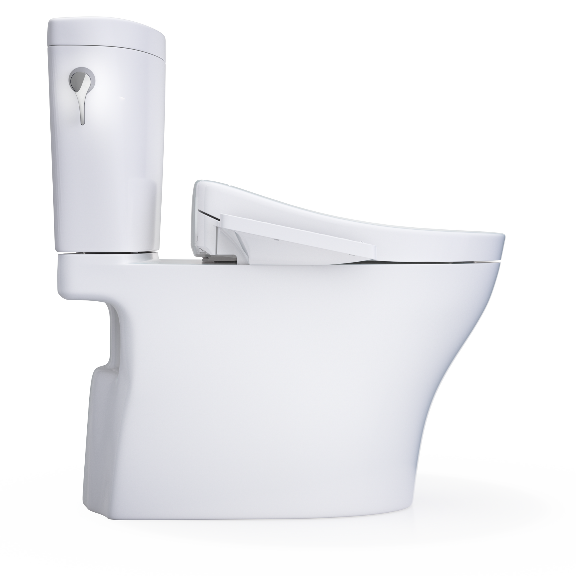 TOTO Aquia WASHLET+ S2 Two-Piece Dual Flush 1.28|0.9 GPF Universal Height Toilet with CEFIONTECT MW4483346CEMFGN#01