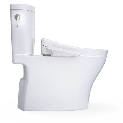TOTO Aquia WASHLET+ S2 Two-Piece Dual Flush 1.28|0.9 GPF Universal Height Toilet with CEFIONTECT MW4483346CEMFGN#01