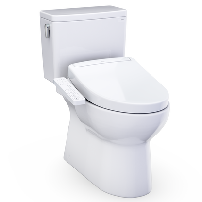 TOTO Glaston 1G WASHLET+ S2 Two-Piece Elongated 1.0 GPF Universal Height Toilet MW4723346CUFG#01