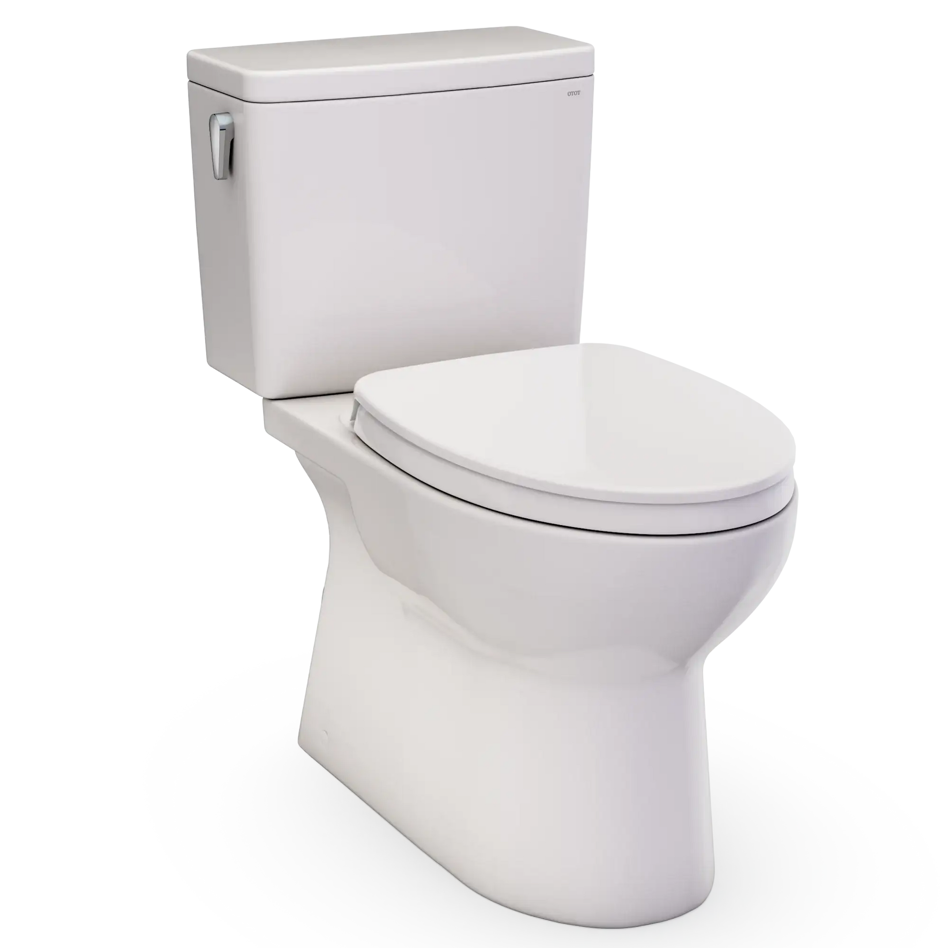TOTO Glaston Two-Piece Elongated 1.0 GPF WASHLET+ Ready Universal Height Toilet with CEFIONTECT MS472124CUFG#12