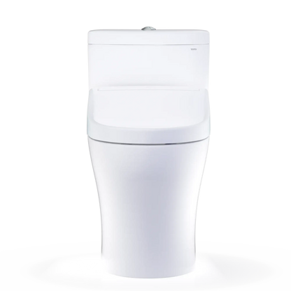 TOTO Aquia IV One-Piece Dual Flush 1.28 and 0.9 GPF Universal Height Toilet and S5 Bidet Seat MW6463446CEMFGN#01