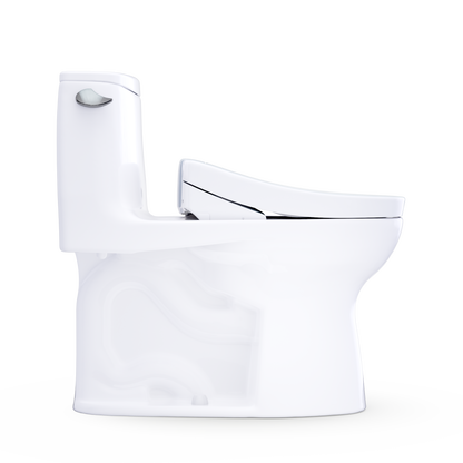 TOTO Ultramax WASHLET+ S5 One-Piece Elongated 1.6 GPF Universal Height Toilet with CEFIONTECT MW6083446CSFG#01
