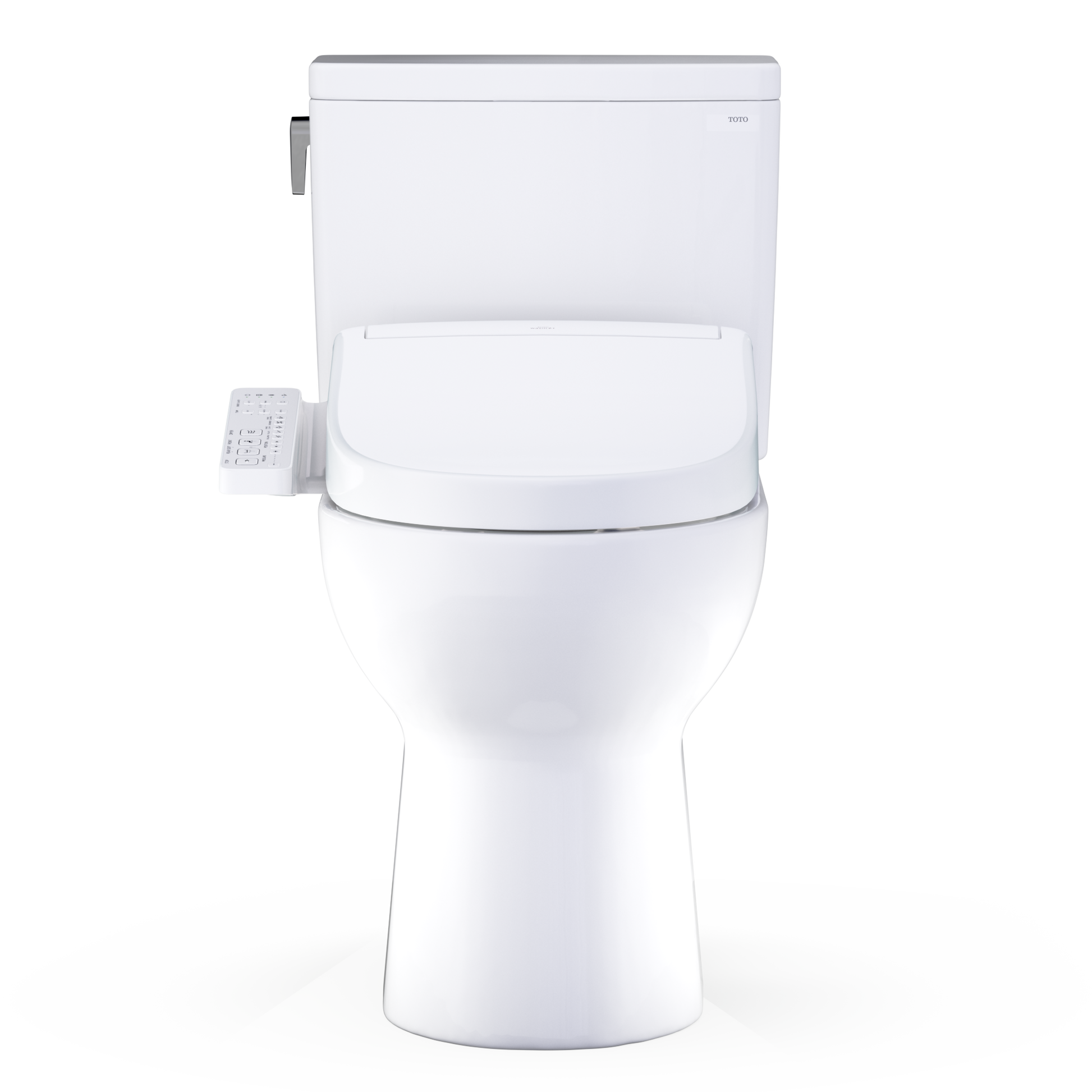 TOTO Glaston 1G WASHLET+ S2 Two-Piece Elongated 1.0 GPF Universal Height Toilet MW4723346CUFG#01