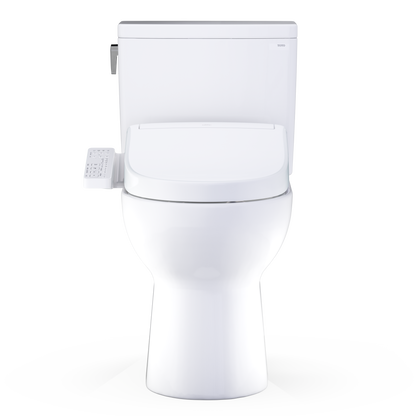 TOTO Glaston 1G WASHLET+ S2 Two-Piece Elongated 1.0 GPF Universal Height Toilet MW4723346CUFG#01
