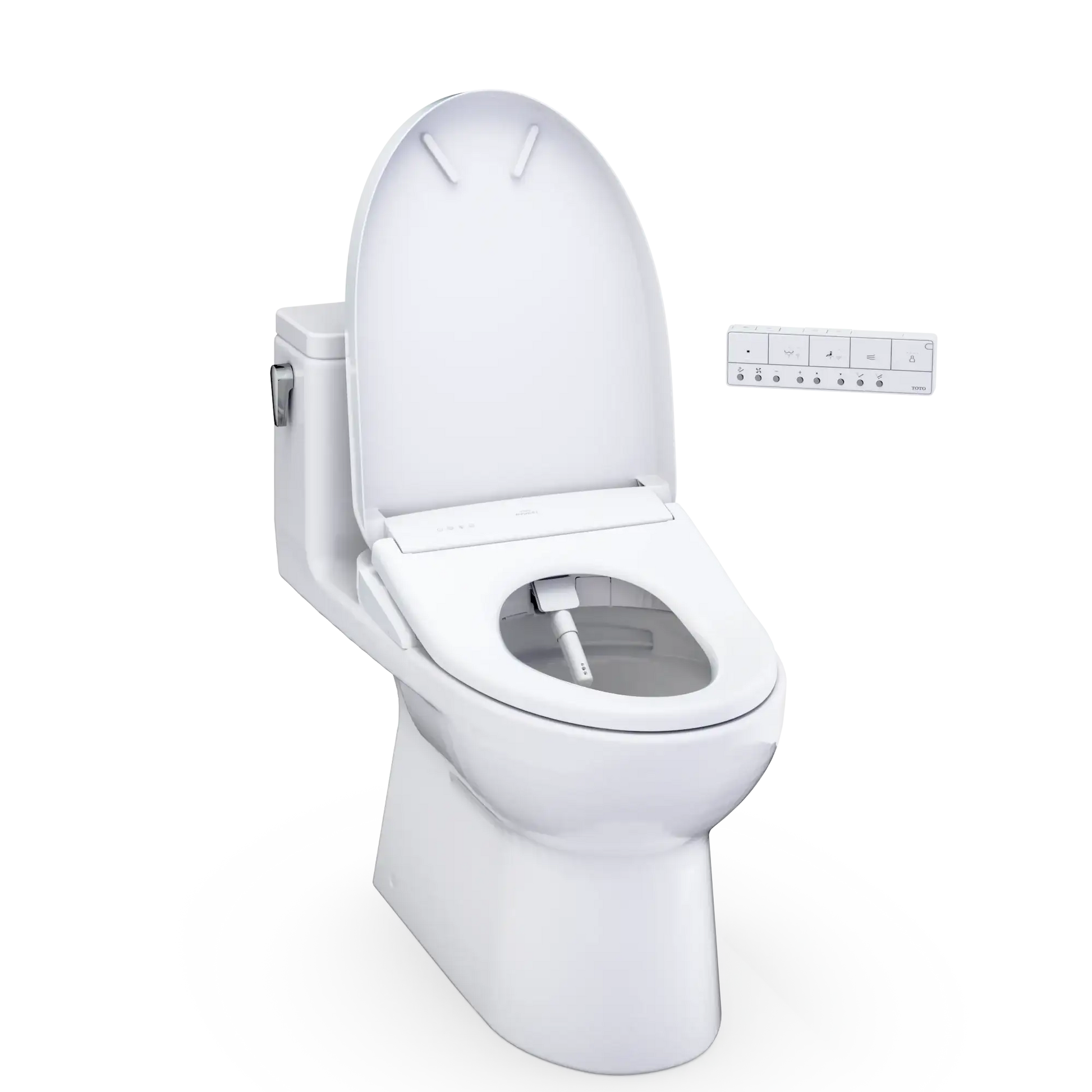 TOTO Redington WASHLET+ S7A One-Piece Elongated 1.28 GPF Universal Height Toilet MW6724736CEFG#01