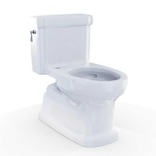 TOTO Eco Guinevere WASHLET+ Ready Elongated 1.28 GPF Universal Height Skirted Toilet with CEFIONTECT, Cotton White CST974CEFGAT40#01