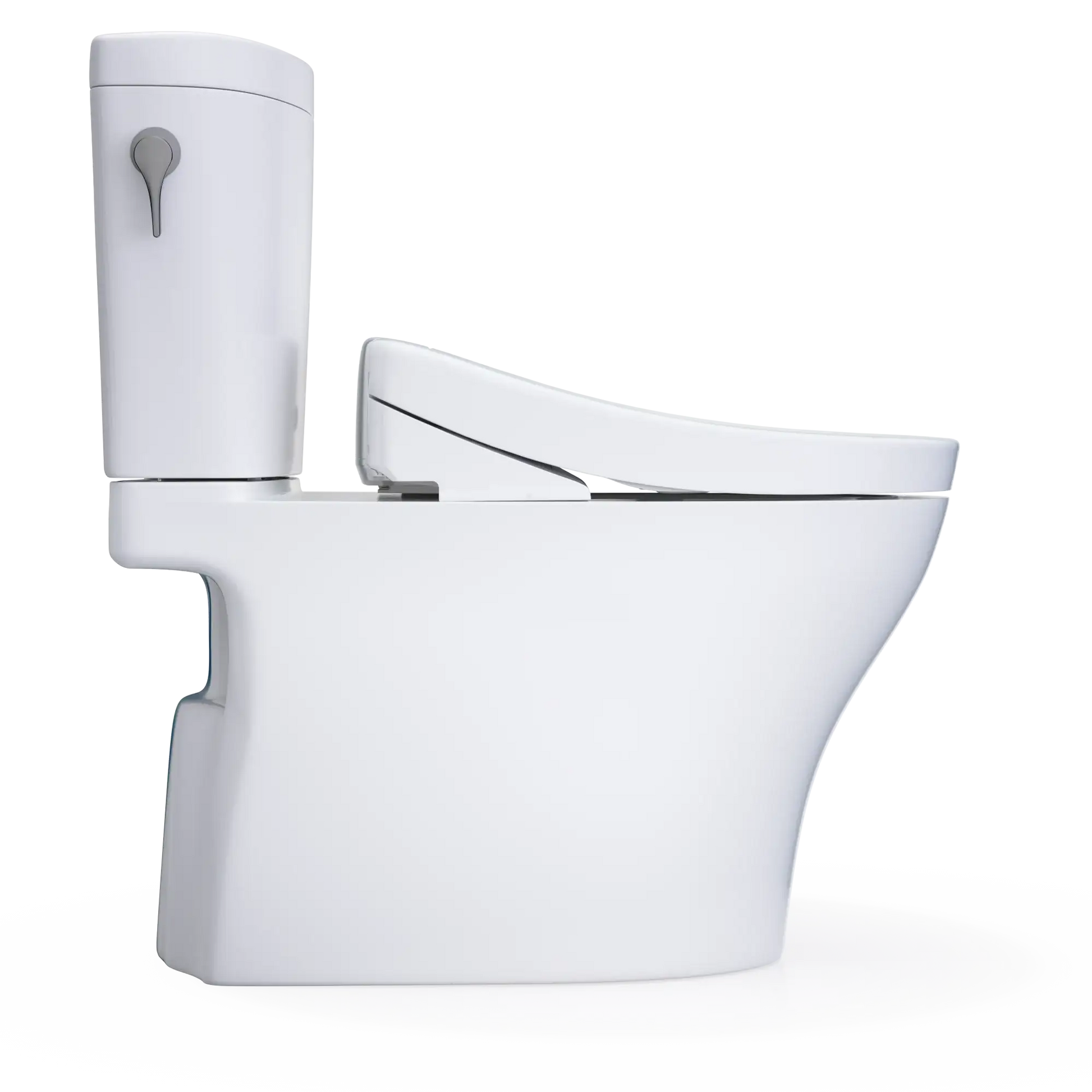 TOTO Aquia IV ARC Two-Piece Dual Flush 1.28 and 0.9 GPF Universal Height Toilet with S5 Contemporary Bidet Seat MW4483446CEMFGN#01
