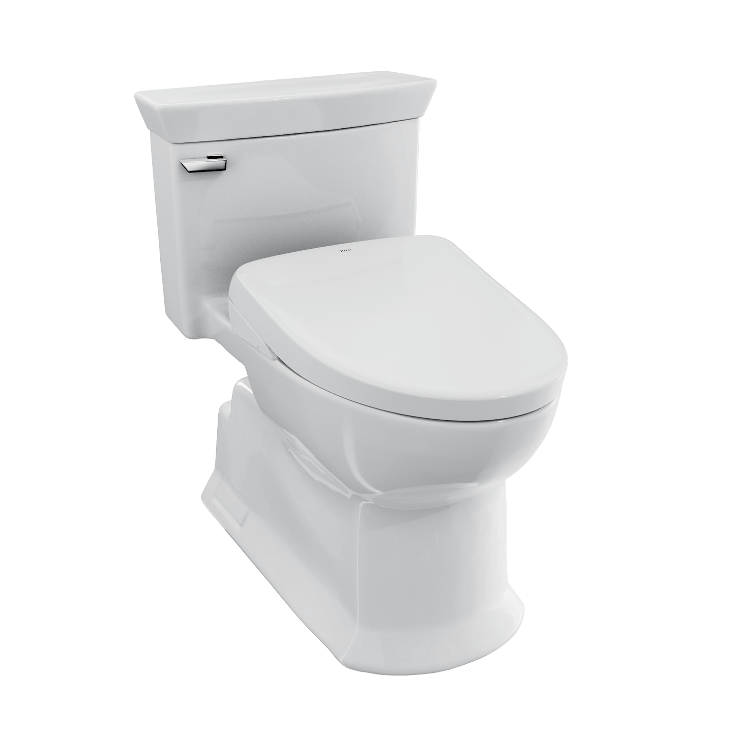 TOTO Eco Soirée 1.28 GPF Universal Height Toilet with S7 Bidet Seat MW9644726CEFG#01