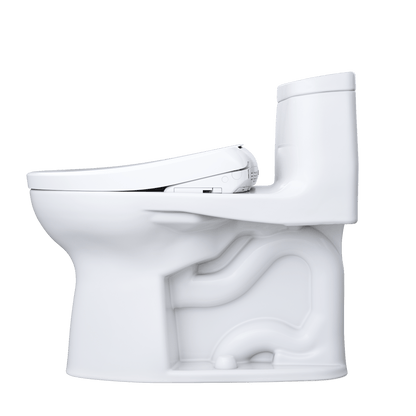 TOTO Supreme II One-Piece 1.28 GPF Universal Height Toilet and S7A Bidet Seat MW6344736CEFG#01