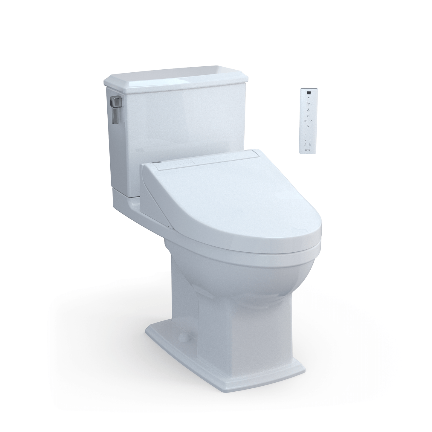 TOTO Connelly 1.28 and 0.9 GPF Universal Height Toilet and C5 Bidet Toilet Seat MW4943084CEMFG#01