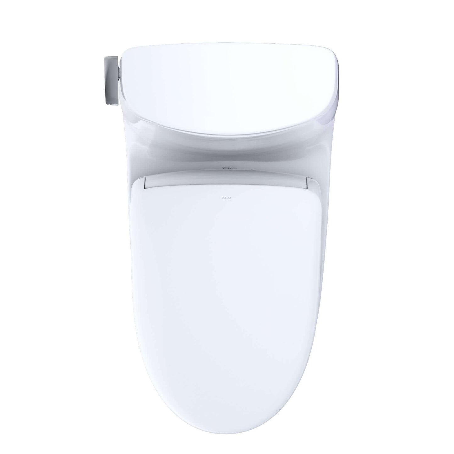 TOTO WASHLET+ Carlyle II 1G One-Piece Elongated 1.0 GPF Toilet and WASHLET+ S7 Contemporary Bidet Seat, Cotton White - MW6144726CUFG#01