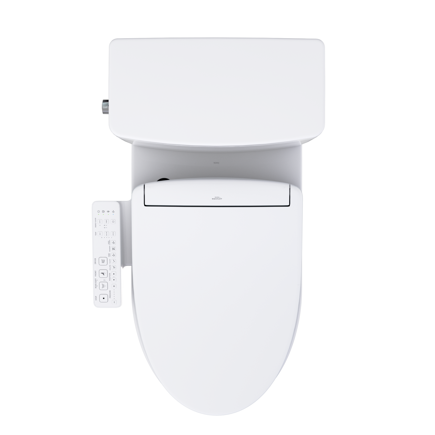 TOTO Glaston 1G WASHLET+ S2 Two-Piece Elongated 1.0 GPF Universal Height Toilet MW4723346CUFG#01