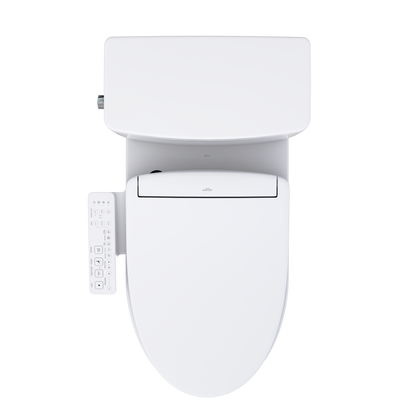 TOTO Glaston 1G WASHLET+ S2 Two-Piece Elongated 1.0 GPF Universal Height Toilet MW4723346CUFG#01