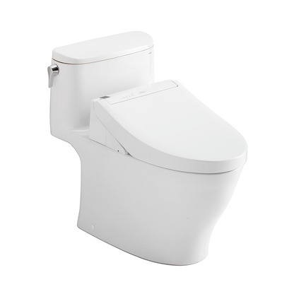 TOTO Nexus One-Piece 1.28 GPF Universal Height Toilet and C5 Bidet Seat MW6423084CEFG#01