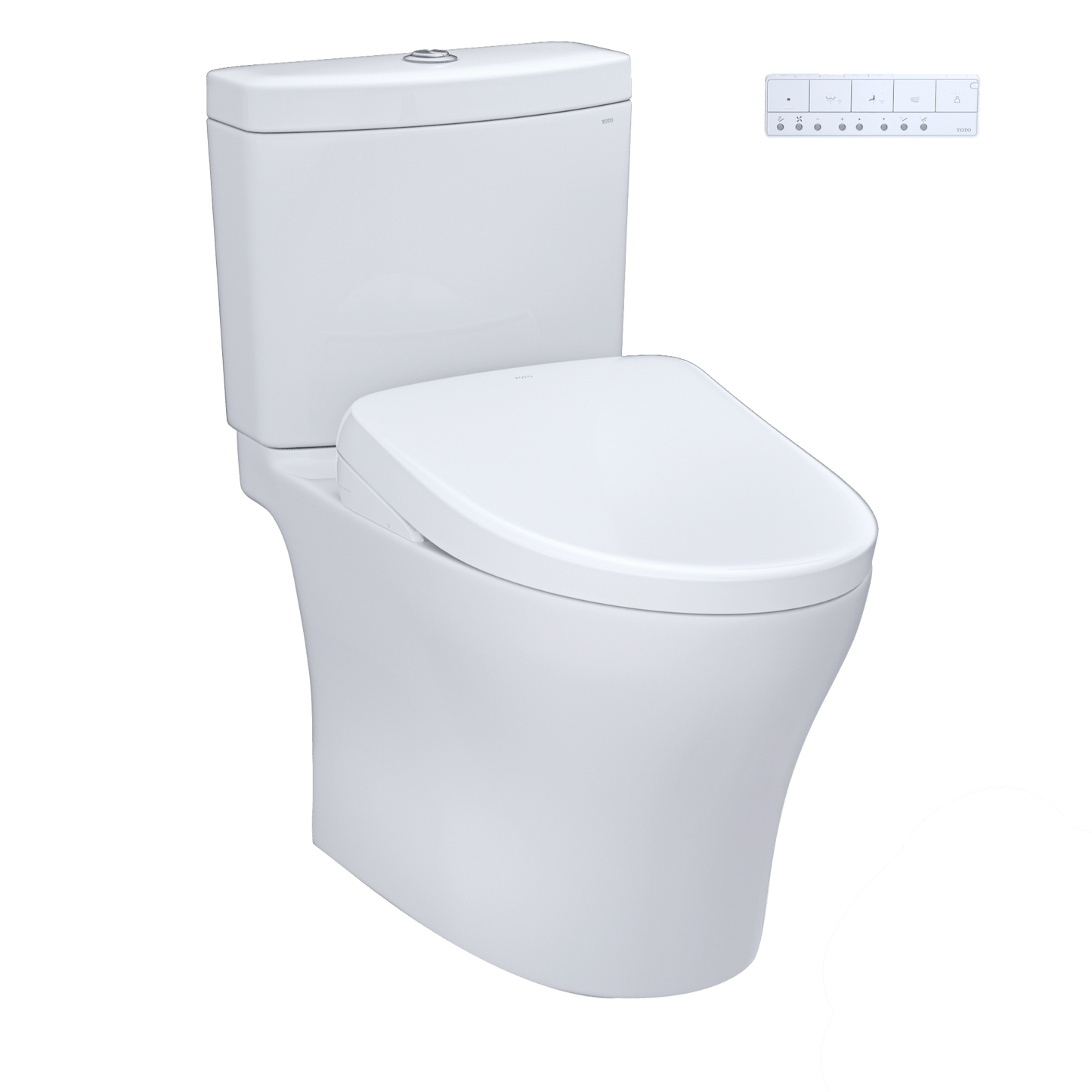 TOTO Aquia IV 1.28 and 0.9 GPF S7 Contemporary Bidet Seat MW4464726CEMFGN#01