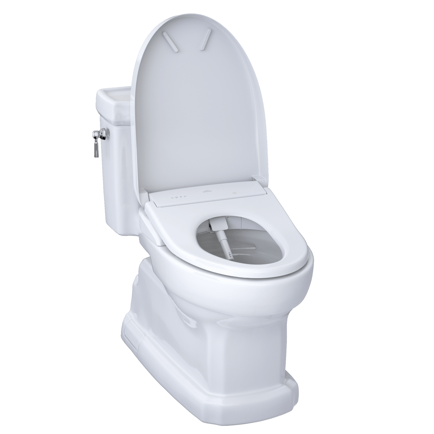 TOTO Eco Guinevere 1.28 GPF One-Piece Universal Height Toilet and S7A Classic Bidet Seat MW9744734CEFG#01