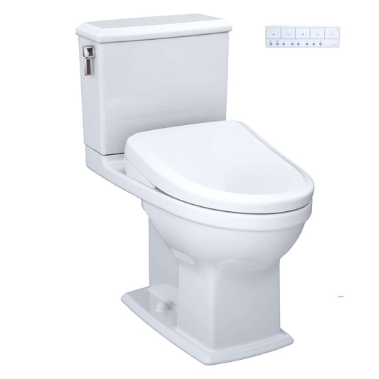 TOTO Connelly 1.28 and 0.9 GPF Universal Height Toilet with S7 Classic Bidet Seat MW4944724CEMFG#01