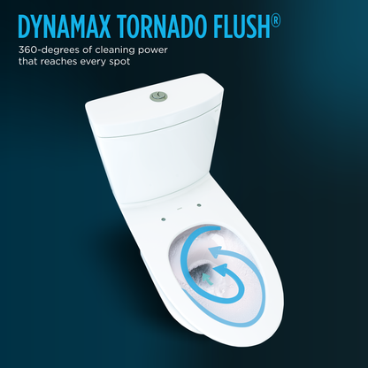 TOTO Aquia WASHLET+ S2 Two-Piece Dual Flush 1.28|0.9 GPF Universal Height Toilet with CEFIONTECT MW4483346CEMFGN#01