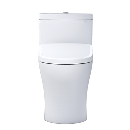 TOTO Aquia IV One-Piece Dual Flush 1.28 and 0.9 GPF Universal Height Toilet with S7A Bidet Seat MW6464736CEMFGN#01