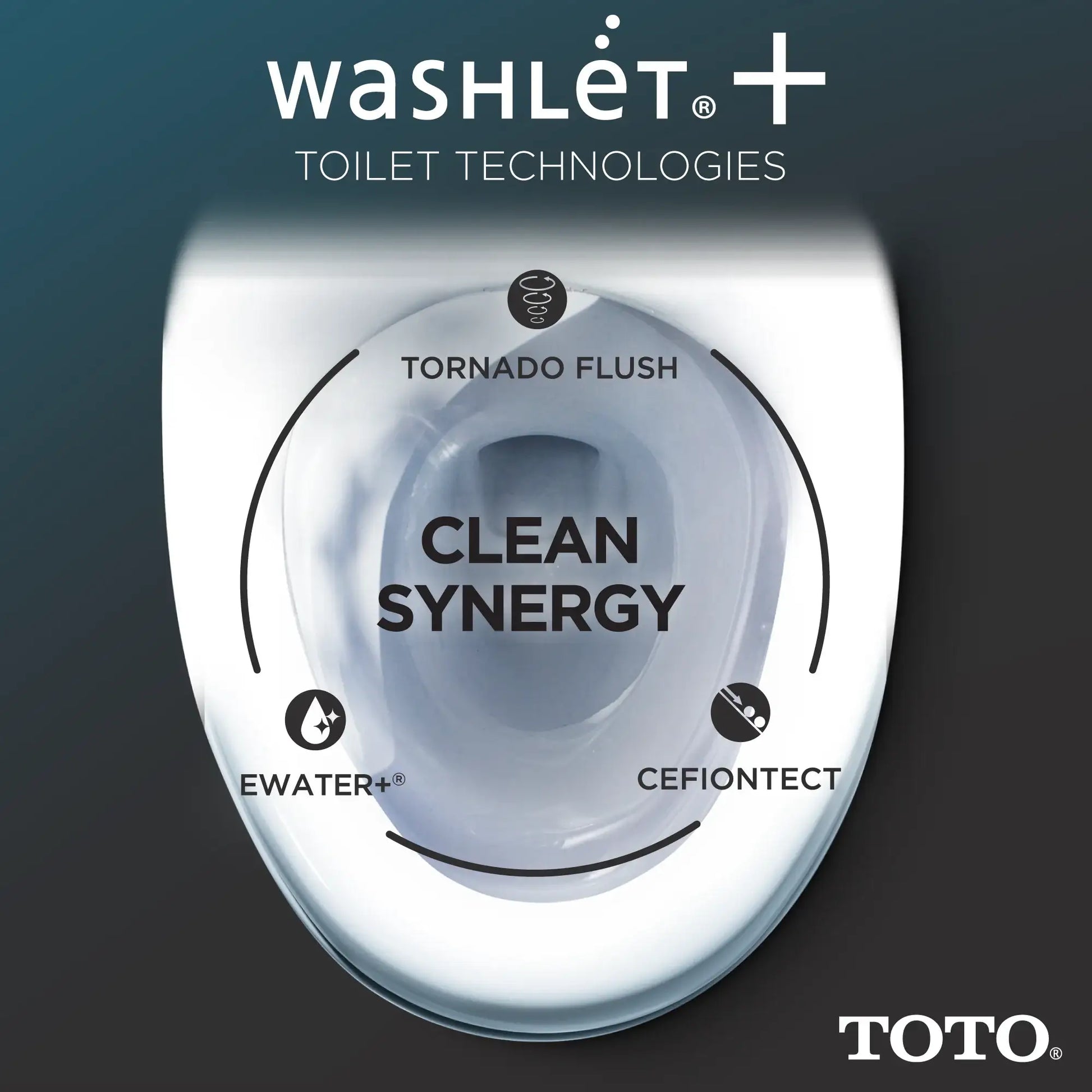 TOTO Nexus WASHLET+ S5 Two-Piece Elongated 1.0 GPF Universal Height Toilet with CEFIONTECT MW6423446CUFG#01