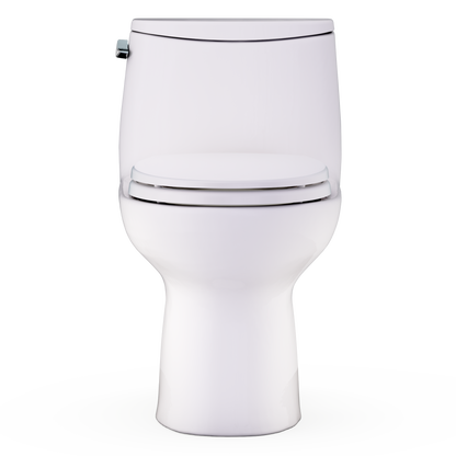 TOTO Ultramax One-Piece Round 1.28 GPF WASHLET+ Ready Universal Height Toilet with CEFIONTECT MS603113CEFG#12