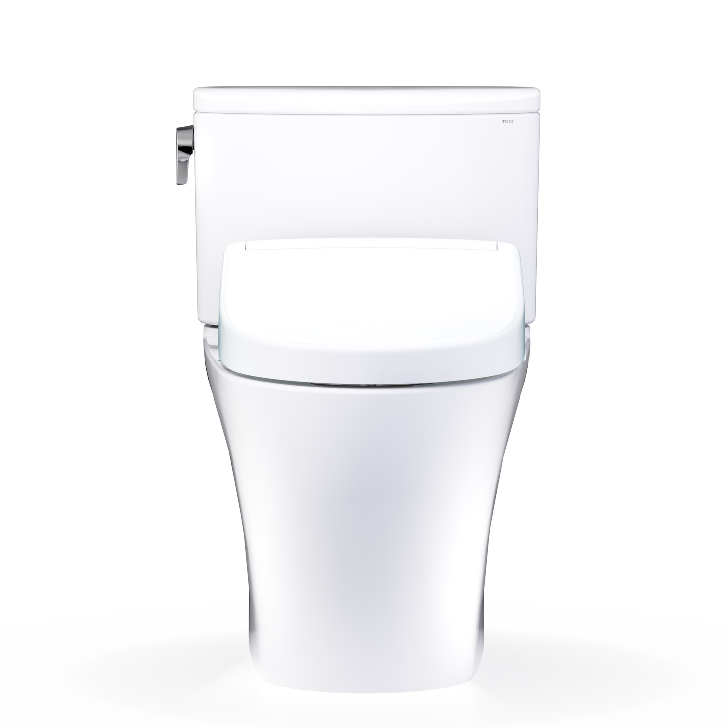TOTO Nexus WASHLET+ S5 Two-Piece Elongated 1.0 GPF Universal Height Toilet with CEFIONTECT MW4423446CUFG#01