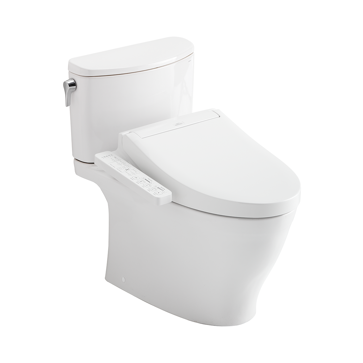 TOTO Nexus Two-Piece 1.28 GPF Universal Height Toilet with C2 Bidet Seat MW4423074CEFG#01