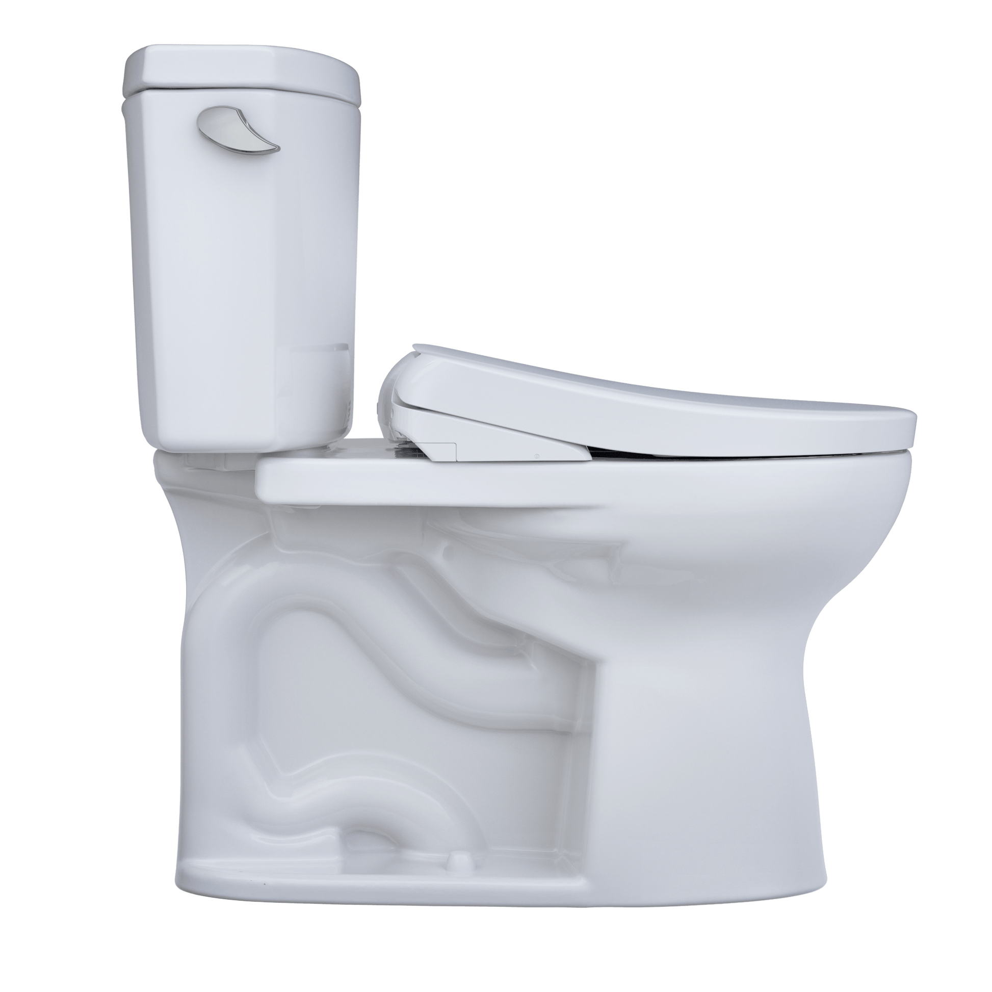 TOTO Drake II 1G Two-Piece 1.0 GPF Universal Height Toilet and S7A Bidet Seat MW4544736CUFG#01