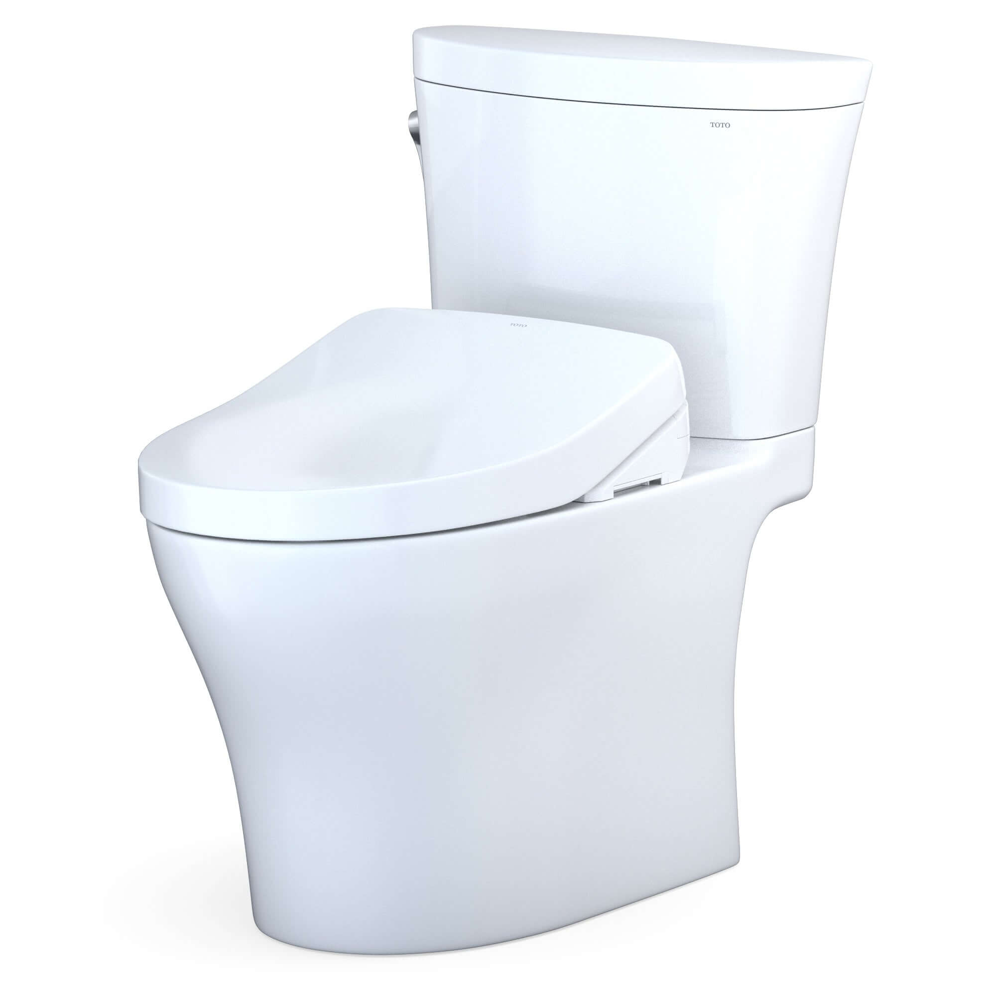 TOTO WASHLET+ Aquia IV ARC Dual Flush 1.28/0.9 GPF Toilet S500e Bidet Seat Auto Flush Option - MW4483046CEMFGN(A)#01