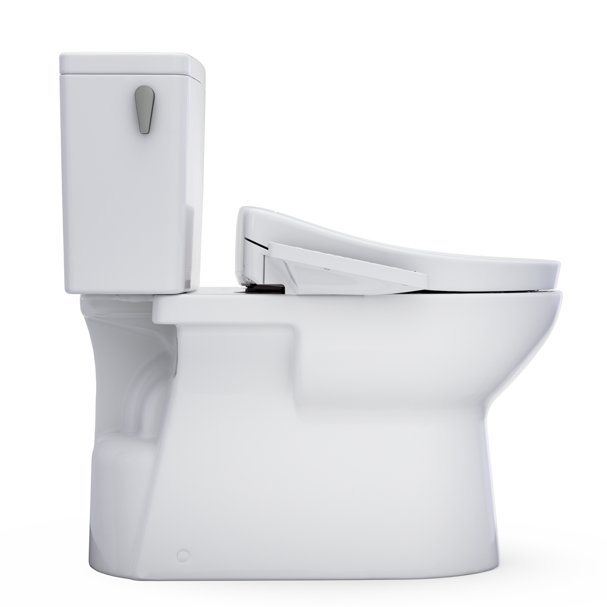TOTO Glaston 1G WASHLET+ S2 Two-Piece Elongated 1.0 GPF Universal Height Toilet MW4723346CUFG#01