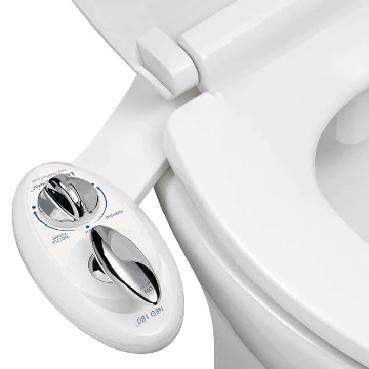 LUXE Bidet NEO 180 Self Cleaning Dual Nozzle Bidet Attachment