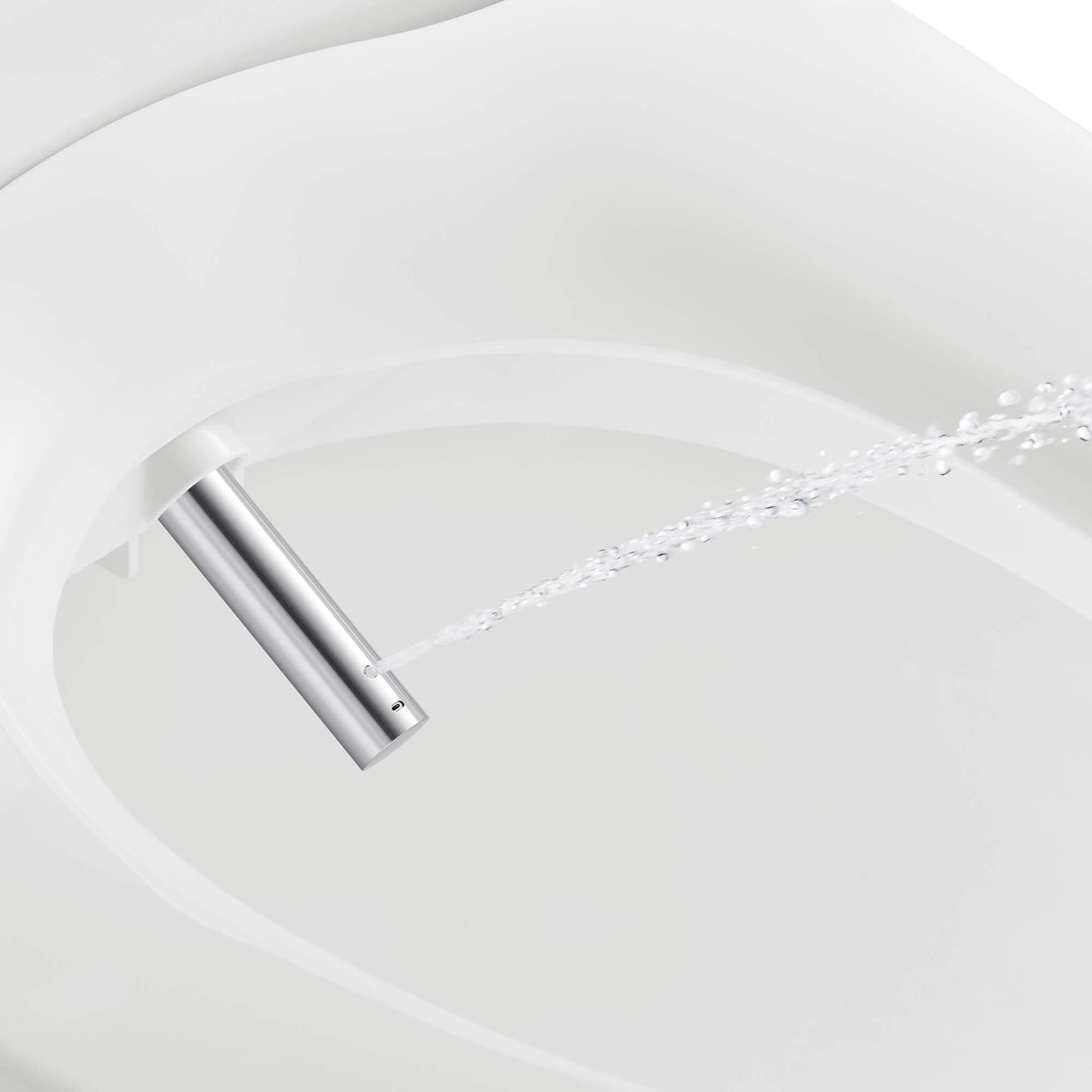 Bio Bidet Slim One Bidet Toilet Seat with Oscillating Self-Cleaning Nozzle, Nightlight, Turbo Wash and Side Panel Controls