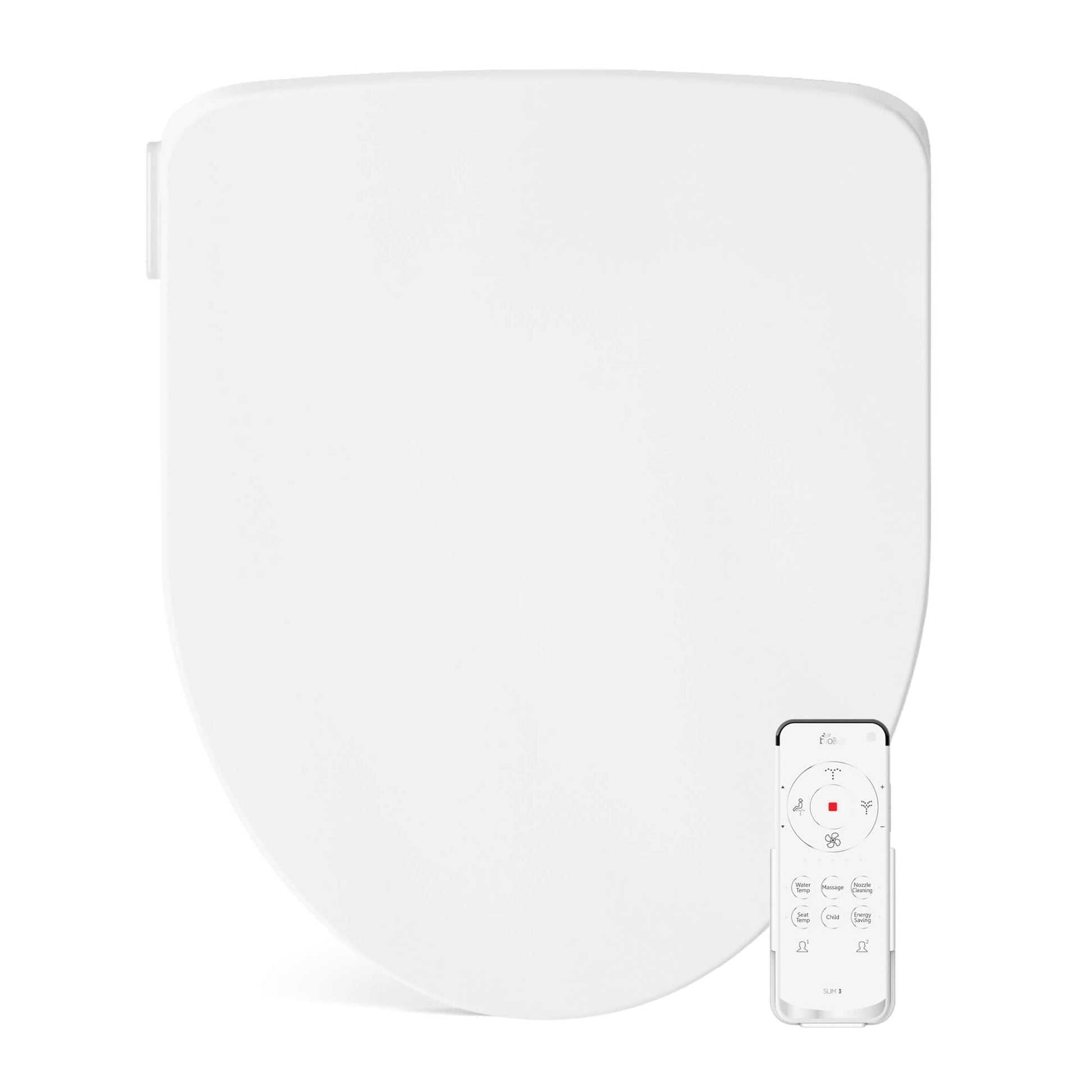 Bio Bidet Slim Three Bidet Toilet Seat with Oscillating Self-Cleaning Nozzle, Nightlight, Turbo Wash and Wireless Remote Controls