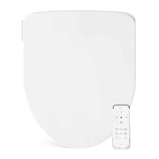 Bio Bidet Slim Three Bidet Toilet Seat with Oscillating Self-Cleaning Nozzle, Nightlight, Turbo Wash and Wireless Remote Controls