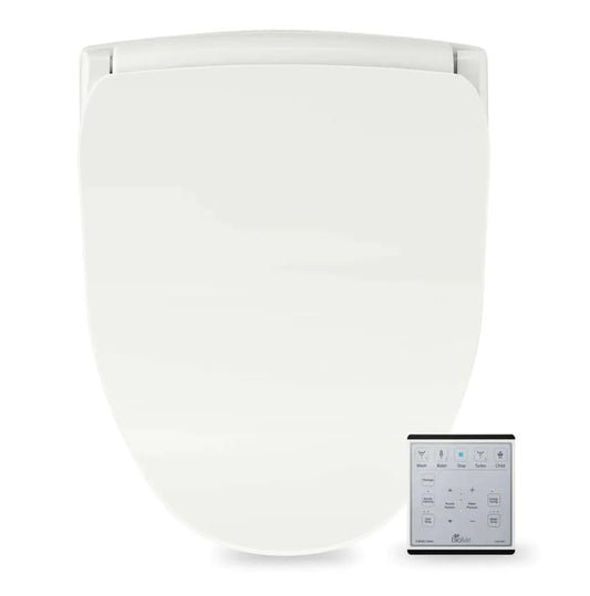 Bio Bidet Slim Two Bidet Seat with Oscillating Self-Cleaning Nozzle, Nightlight, Turbo Wash, and Wireless Remote