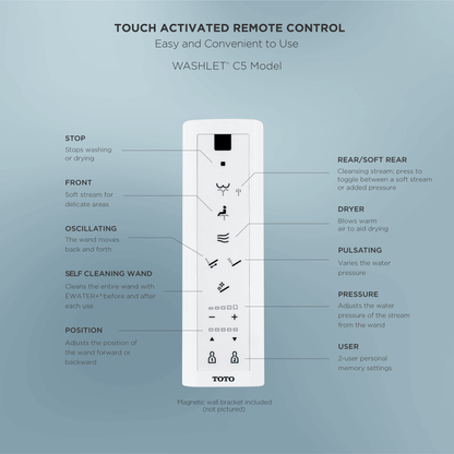 TOTO WASHLET C5 Bidet Seat with Wireless Remote | SW3084, SW3083