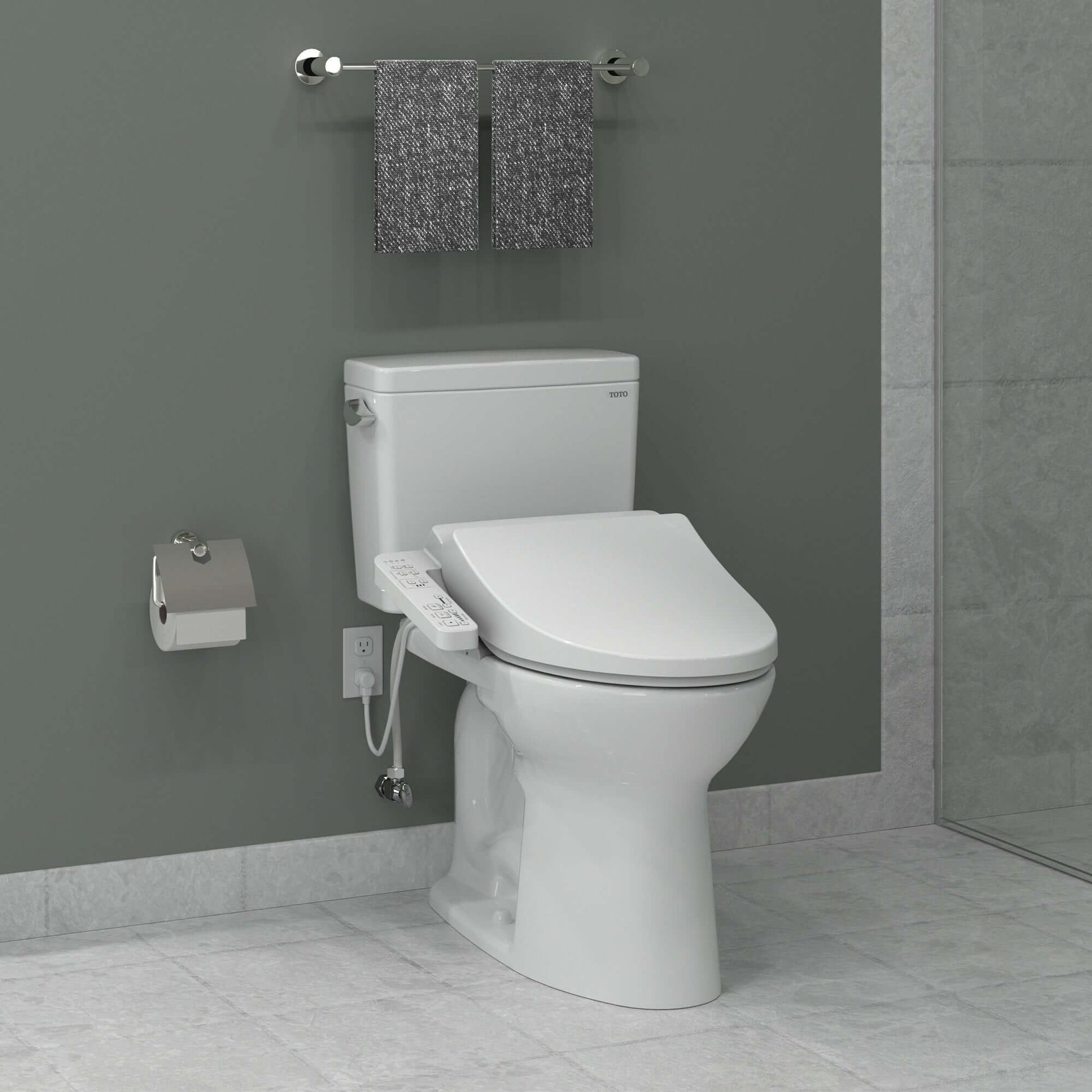 TOTO WASHLET KC2 Bidet Toilet Seat with Side Panel Controls - SW3024#01