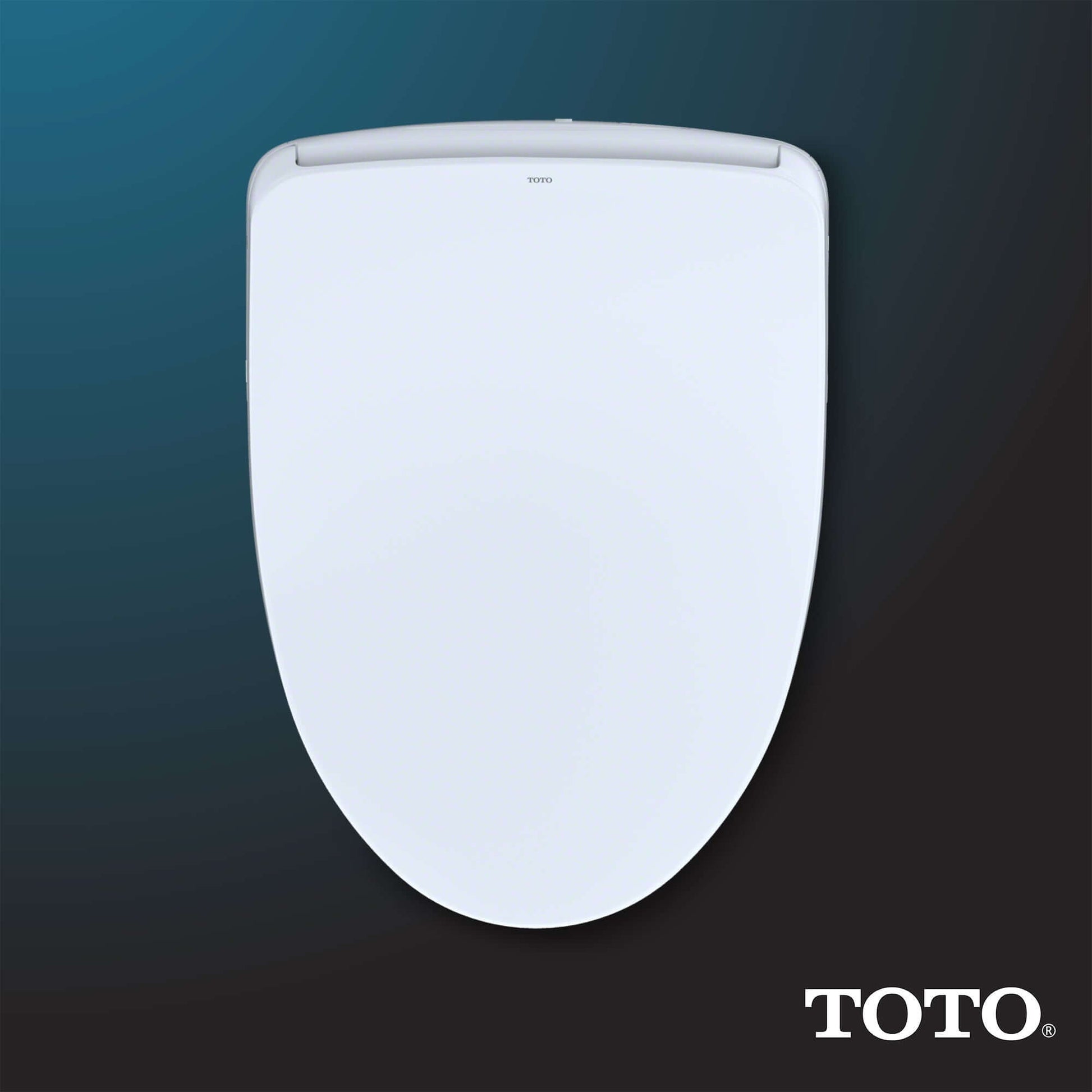 TOTO WASHLET S550e bidet toilet seat with auto open and close lid, wireless remote, and night light, providing warm water cleansing