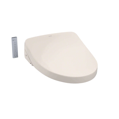 TOTO WASHLET S550e Bidet Seat with Wireless Remote, Auto Open and Close Lid, and Night Light feature.