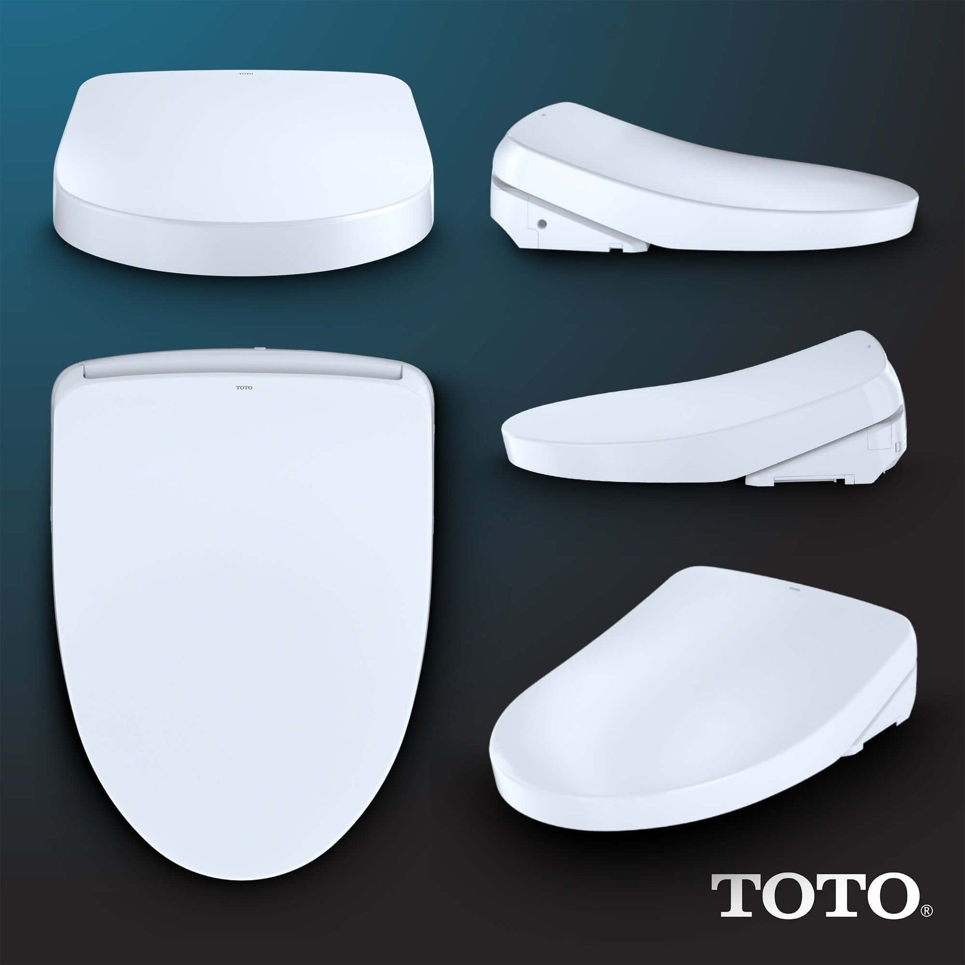 TOTO WASHLET S550e Bidet Seat with Remote, Auto Open & Close, Contemporary and Classic Lid Options