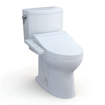 TOTO Drake II 1G Two-Piece 1.0 GPF Universal Height Toilet with WASHLET+ C2 Bidet Seat - MW4543074CUFG#01