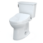 TOTO Drake Transitional WASHLET+ S550e Two-Piece Universal Height Toilet 1.28 GPF - MW7863056CEFGA#01