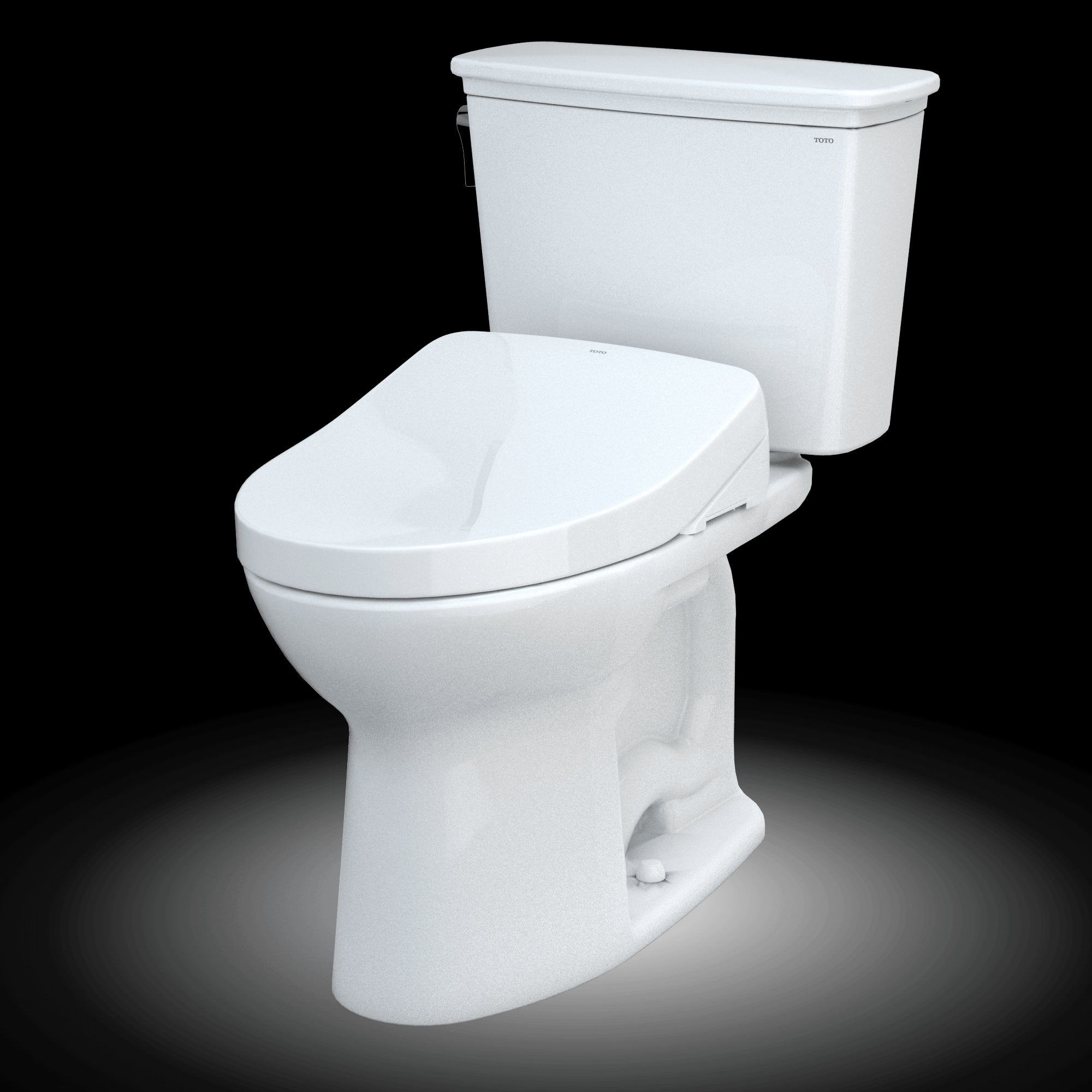 TOTO Drake Transitional WASHLET+ S550e Two-Piece Universal Height Toilet 1.28 GPF - MW7863056CEFGA#01