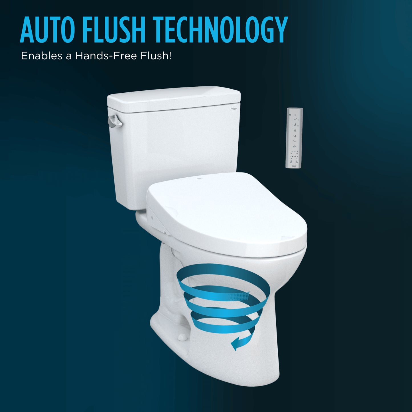 TOTO Drake WASHLET+ Two-Piece 1.6 GPF Standard Height Toilet with S500e Bidet Seat and Auto Flush - MW7763046CSGA#01