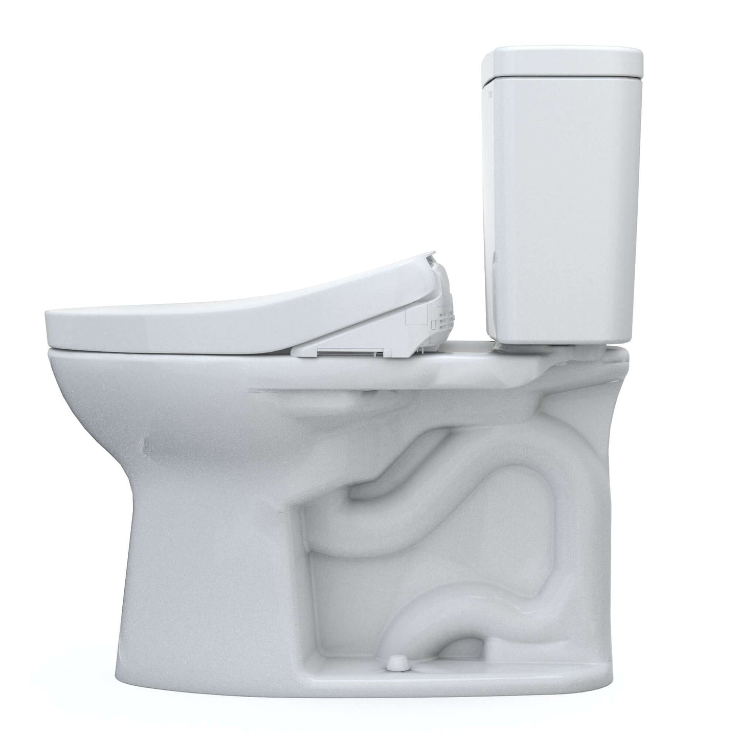 TOTO Drake WASHLET+ Two-Piece 1.6 GPF Standard Height Toilet with S500e Bidet Seat - MW7763046CSG#01