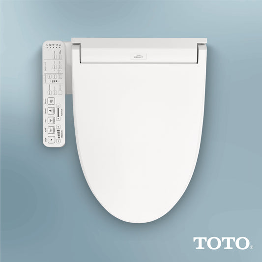 TOTO WASHLET+ Aimes One-Piece Elongated 1.28 GPF Universal Height Toilet and WASHLET C2 Bidet Seat - MW6263074CEFG#01