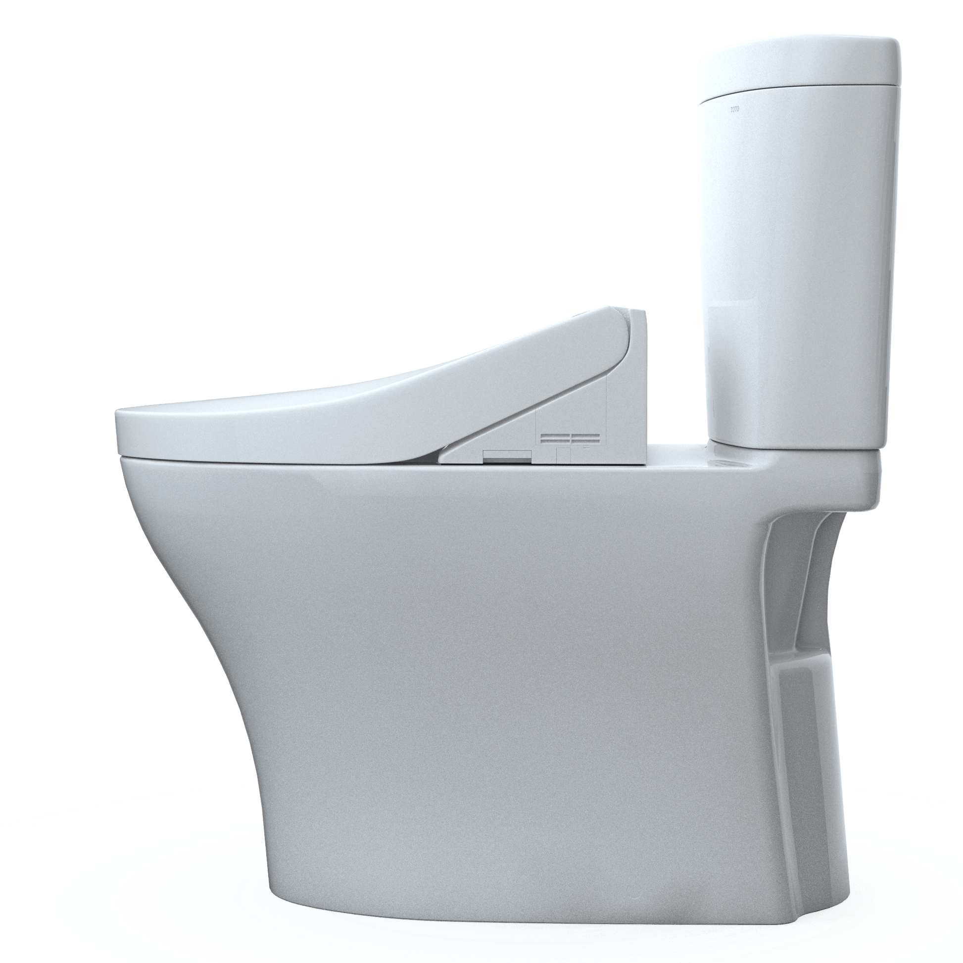 TOTO WASHLET+ Aquia IV ARC Two-Piece Universal Height Dual Flush 1.28 and 0.9 GPF Toilet with C2 Bidet Seat - MW4483074CEMFGN#01