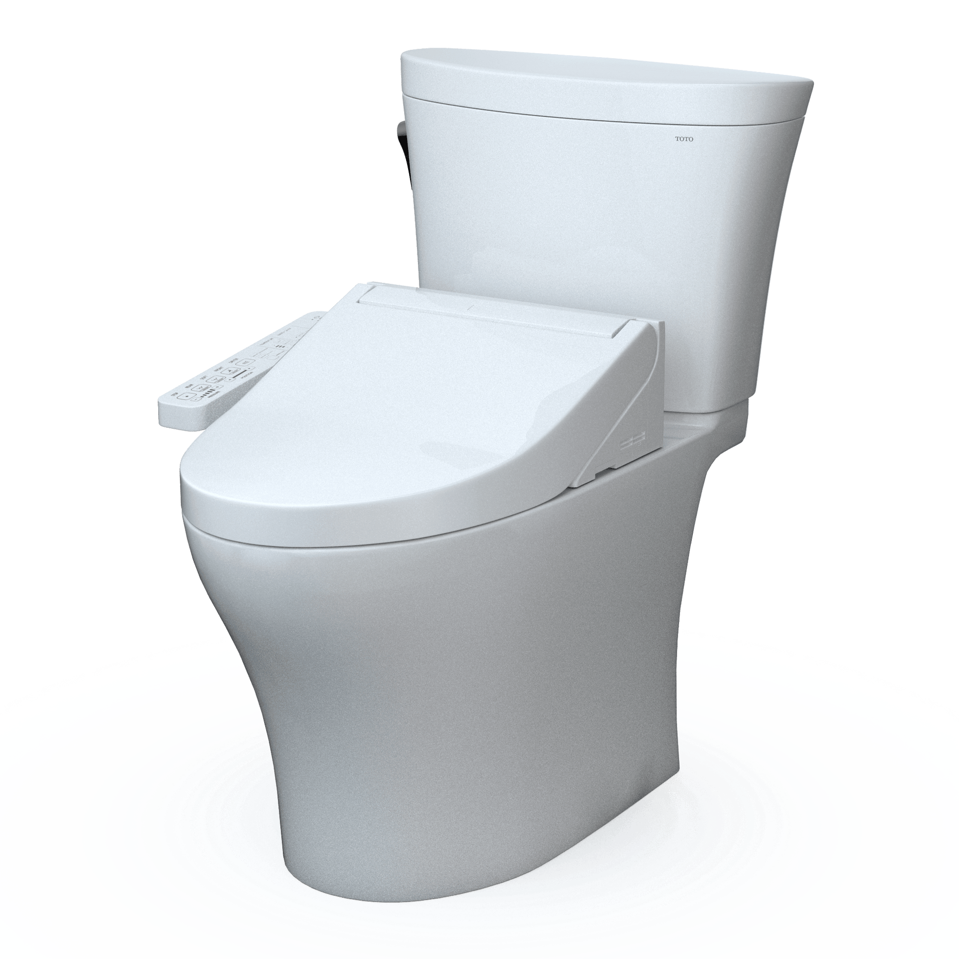 TOTO WASHLET+ Aquia IV ARC Two-Piece Universal Height Dual Flush 1.28 and 0.9 GPF Toilet with C2 Bidet Seat - MW4483074CEMFGN#01